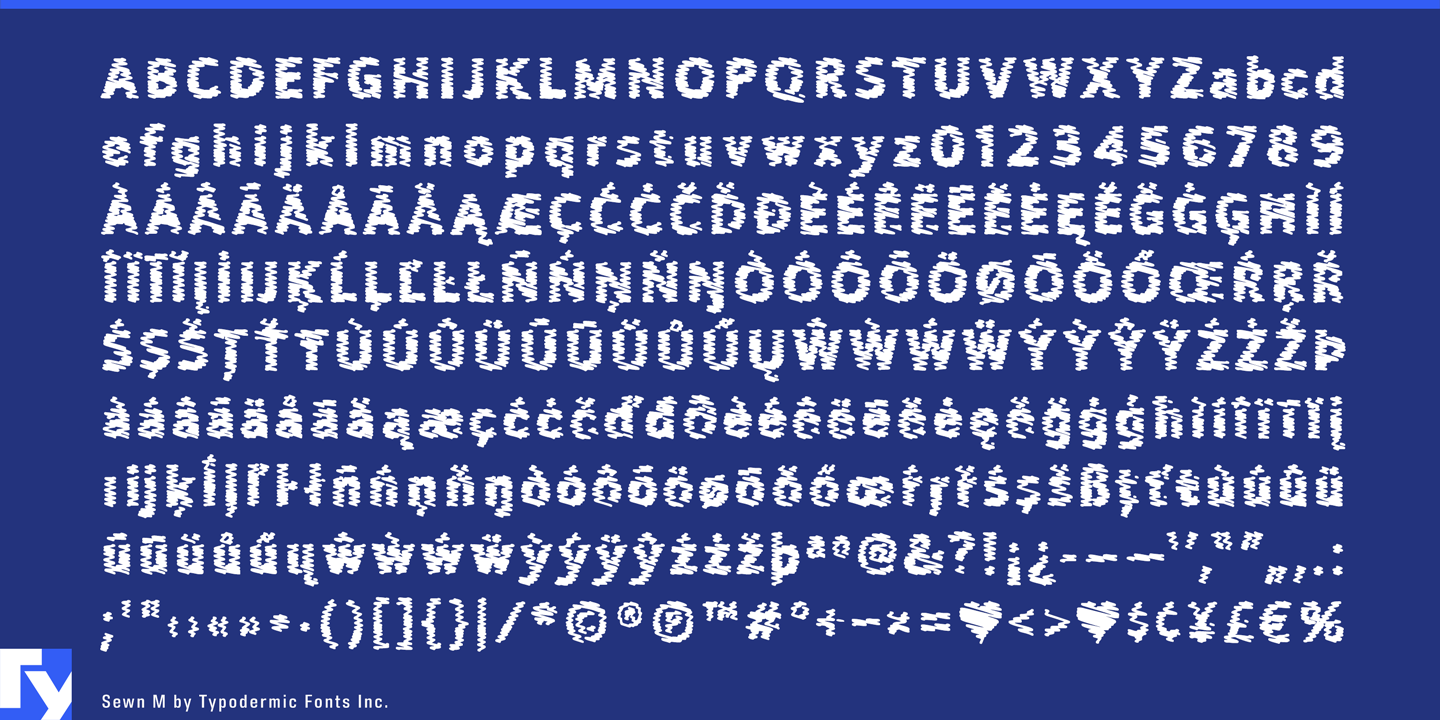 Sewn Small Font preview